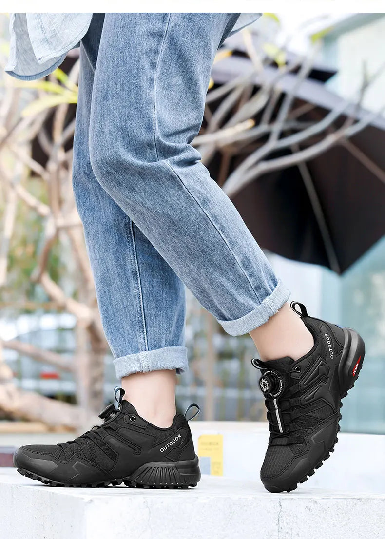 Men Women Cycling Shoes zapatillas ciclismo mtb Bike Riding Shoes Motorcycle Shoes Waterproof Bicycle Shoes Hiking Sneaker Black