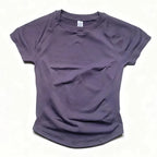 Short Sleeve Gym Top Women Clothes Yoga Top Seamless Sports Shirt Light Weight Fitness Workout Tee Sports Tops Active Wear Femme