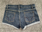 Summer Korean Sexy Low Waist Women Denim Shorts American Lady Y2K Elastic Slim Fit Hot Pants Female Embroidery Wrapping Jeans