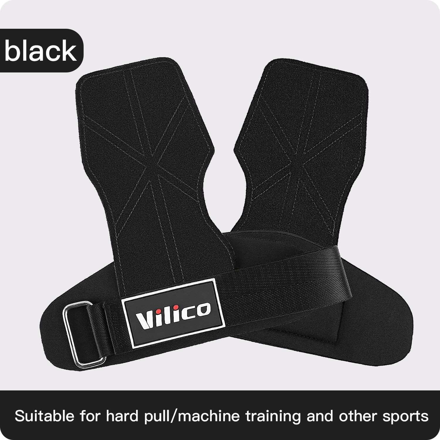 2Pcs Gym Gloves Fitness Hand Palm Protection Equipment Anti Slip Wear-resistant Wrist Protection Hard Pull Grip Strength Gloves