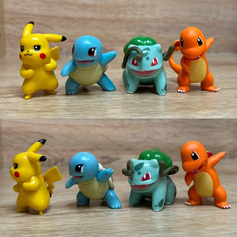 Pokemon Action Figure Pikachu Toys Charmander Squirtle Bulbasaur Pocket Monster Tiny Figure Childrens Gift Main image