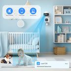 Lenovo 8MP HD IP Camera Dual Lens Baby Monitor 5X Zoom Color Night Vision Human Automatic Tracking Video Smart Home Camera
