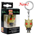 New FUNKO Keychains Disney Demona Princess Bella Ariel Alice Anna Elsa Bell Jack Sally stitch Action Figure Toys Ornaments