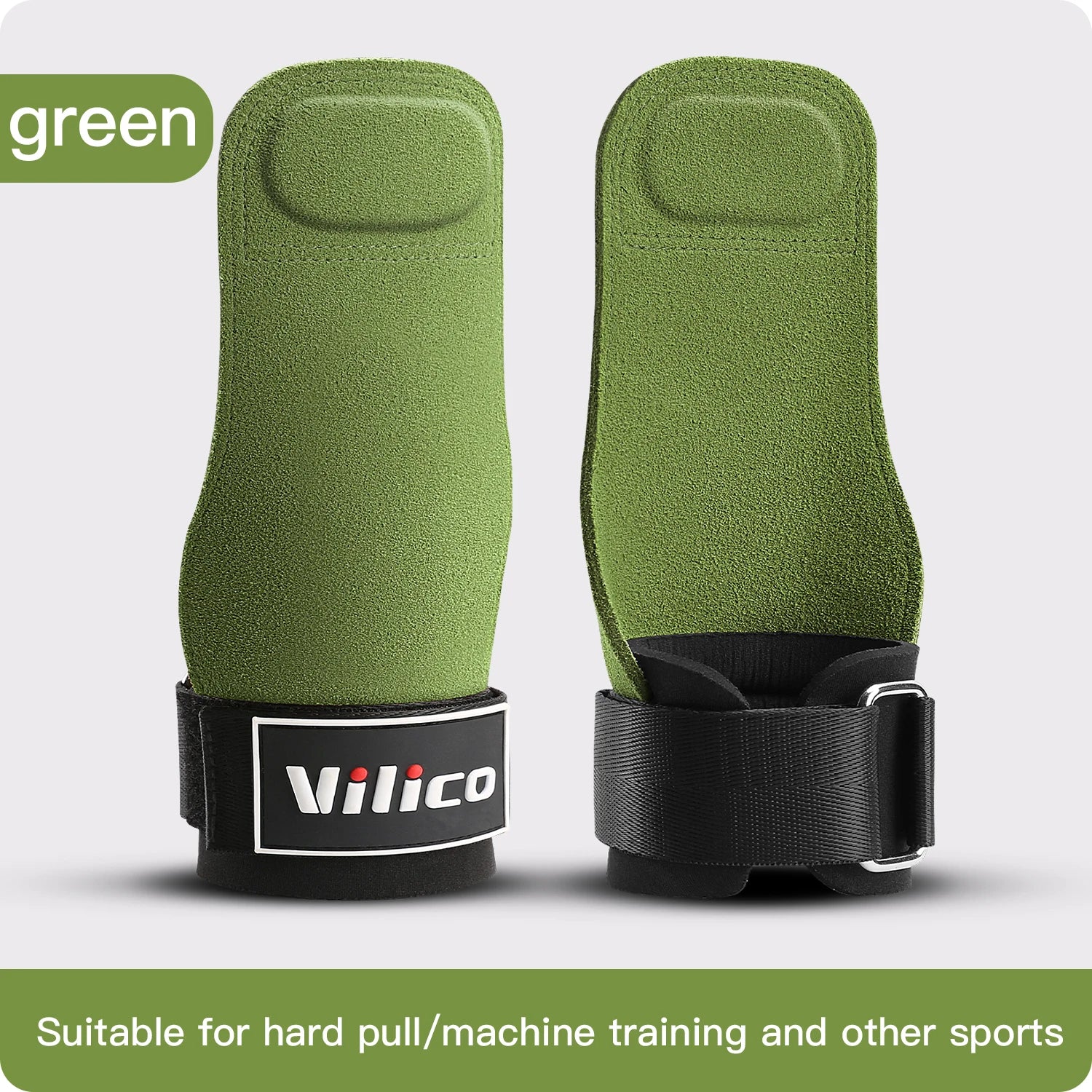 2Pcs Gym Gloves Fitness Hand Palm Protection Equipment Anti Slip Wear-resistant Wrist Protection Hard Pull Grip Strength Gloves