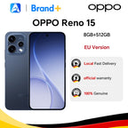 Eu version smartphone OPPO Reno15 5G 8GB+512GB Blue,Snapdragon 7 Gen 4,6500mAh,80W ,6.59inches,50MP OIS Camera,Official Warranty