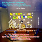 Attached With 7 Colorful Pens Light Up Acrylic Message Board Rewritable DIY Children's Glowing Drawing Board Message Lamp 2026