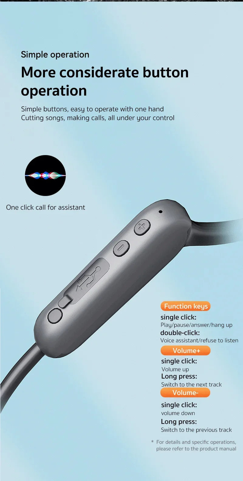 Original ERAZER XF22 Earphone Bluetooth 5.4 Sports Wireless Headphones Bone Conduction Headsets with Mic Neckband headphones