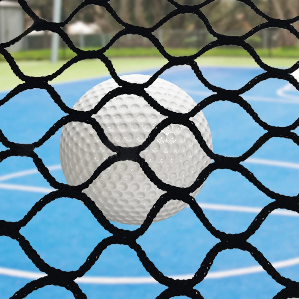 Golf Practice Net, High-Visibility Rhombic Mesh Net, 0.98*0.98In Mesh Hole Size 1.8-2mm Rope Thickness Black Main image