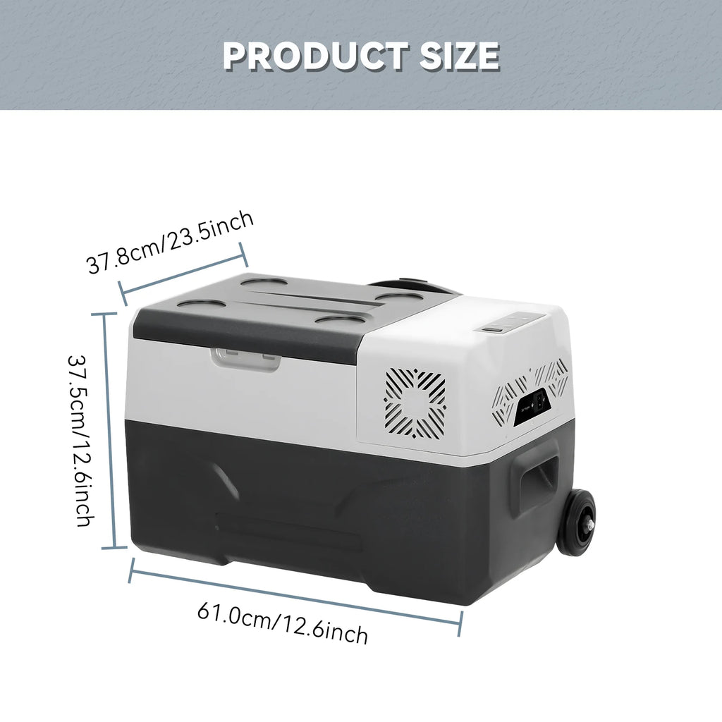 30L 35L 40L 45L 50L 55L Car Refrigerator DC 12V/24V Car Freezer Fridge -4℉~68℉ RV Portable Compressor Cooler Camping Travel