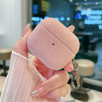 Winter Matte Corduroy Fabric Hook Earphone Case For Apple Airpods 1 2 3 4 Pro 3 2 Wireless Bluetooth Earphone Anti Scratch Cover