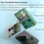 Retro Handheld Game Console 3.5Inch IPS Screen Dual 3D Joystick 11 Simulators GBA Video Game Players 10000+ Games for Kids Gifts
