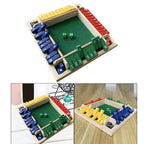 Four-Sided Flip Card Games Intellectual Educational Game Box Dice Toys Parent-Child Games Shut Wooden Number Game Board Games