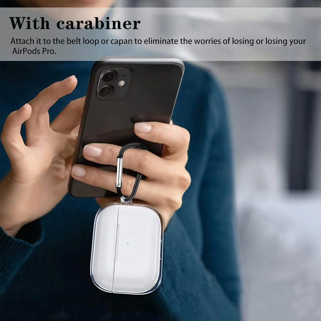 Clear Soft TPU Bluetooth Earphone Case with Lanyard Strap for AirPods Pro 2 2022 2nd Generation Air Pods 3 2 1 Cover Accessories
