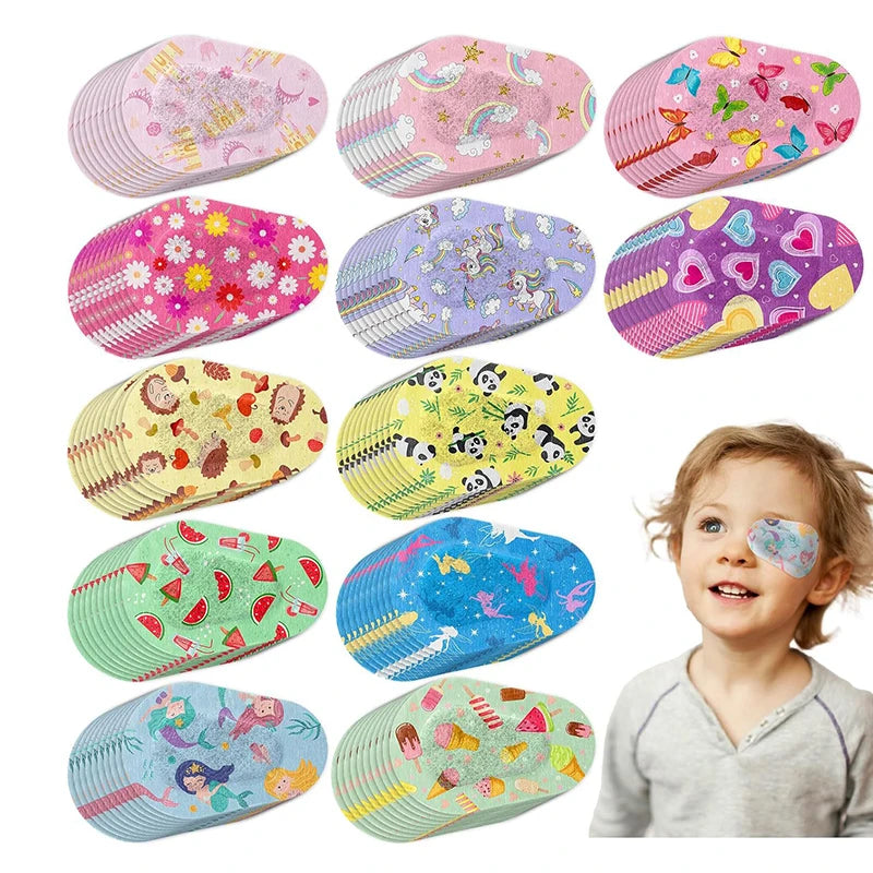 5Pcs Protect Eyesight For Kids Girls Boys Vision Care Hot New Amblyopia Eye Patch Adhesive Eye Patches Medical Sterile Eye Pad