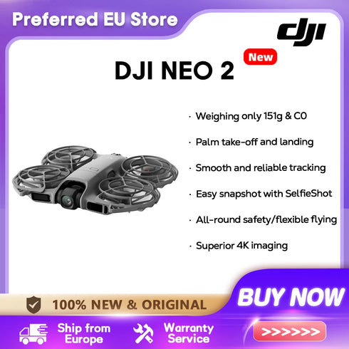 DJI Neo 2 Drone Fly Camera Drone 4K Stabilized Video 151G Light & Portable Full-Coverage Propeller Guards NEO 2 New Original C0