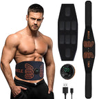 Abdominal Muscle Stimulator Weight Belts Ab Toning Belt Muscle Toner Back Waist Home Fitness Slimming Massager USB Recharge