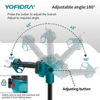 YOFIDRA Brushless Telescoping Pole Electric Chainsaw High Scalable 30MM Pruner Shear Scissor Garden Tool For Makita Battery Pin