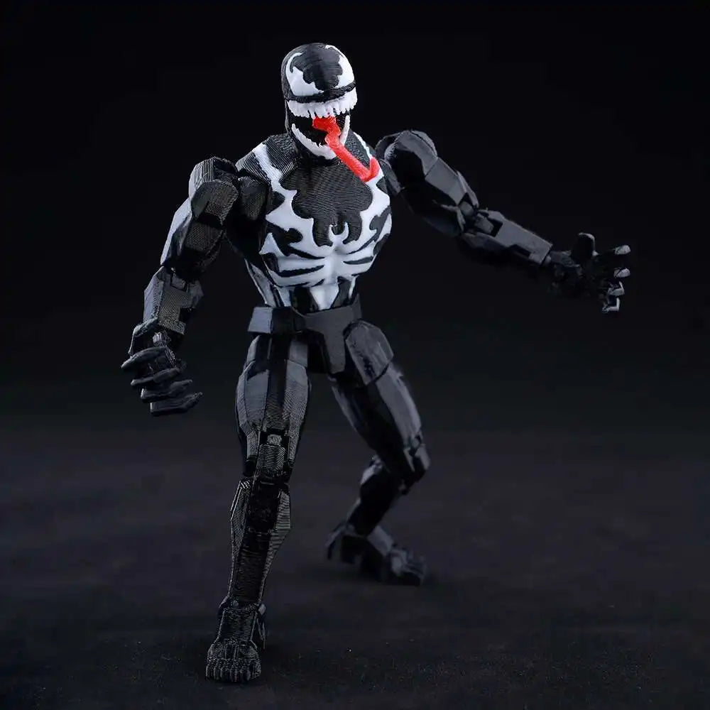Venom Spider-Man Lucky13 Dummy13 Action Figures - 3D Printed T13 Multi-Jointed Shapeshift Mannequin Anime Collectible Toys