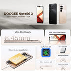 Global Version DOOGEE Note56 X Android Smartphone 16 "battery 6150 mAh 24 Go RAM (3 + 21) 64 Go ROM Phone mobile