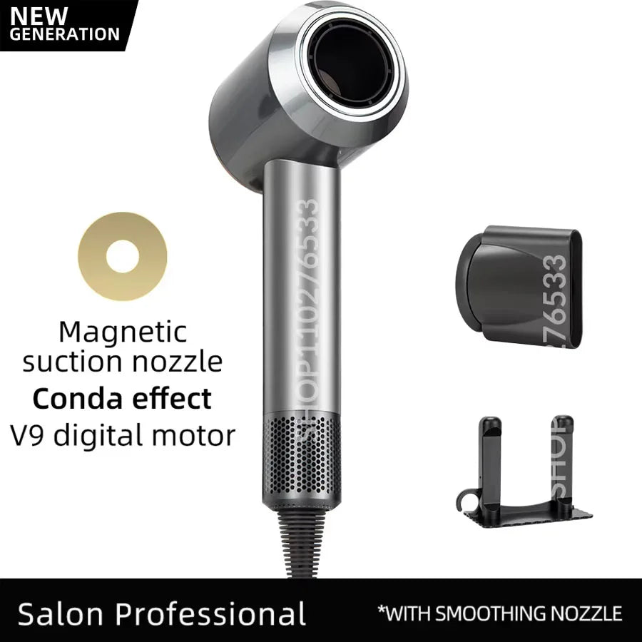 Ionic Hair Dryer 5 In 1 With Diffuser Professional Hair Care Appliances Women Salon Barber Leafless Hairdryer Super Hair Dryer