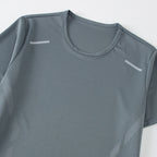 2-Piece Men's Summer Quick drying Sports Suit Loose And Breathable Short Sleeved T-shirt Running And Fitness Black Pocket Shorts