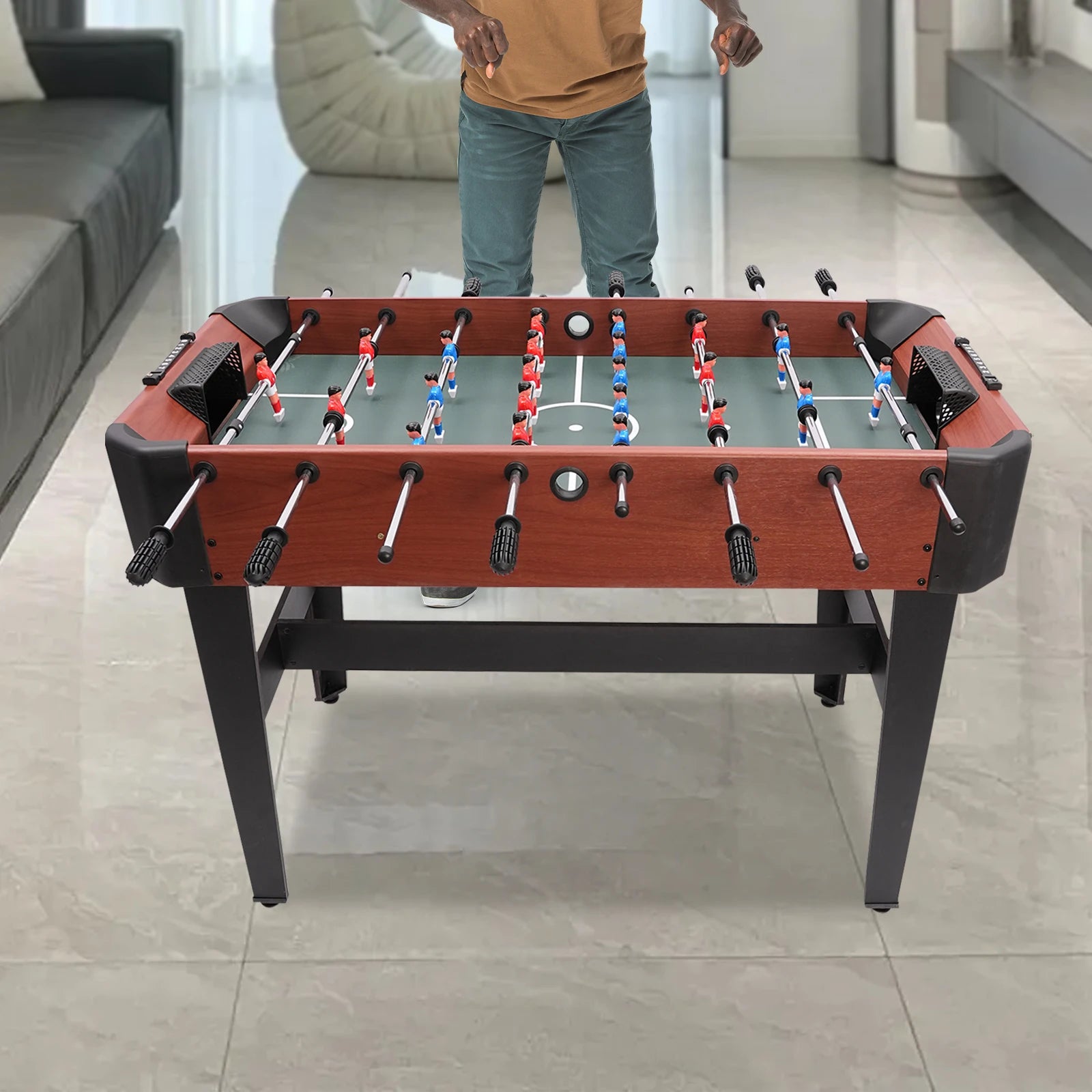 1.2-Meter Desktop Football Family Set, Football Games, Entertainment, Camping Club, Bar, Sports Enthusiasts Foosball Game Table 