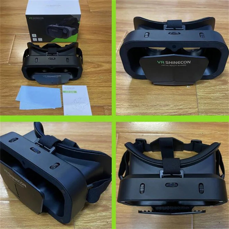 Shinecon VR Glasses 3D Headset Virtual Reality Device Helmet Goggles Lenses Mobile Smartphone Smart Phone Cell Realidade Viar VR