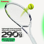 Kawasaki Light Tennis Rackets Set Carbon Composite Racquet Set KD1&PD1 Beginner Professional Shooting Men and Women Training Set