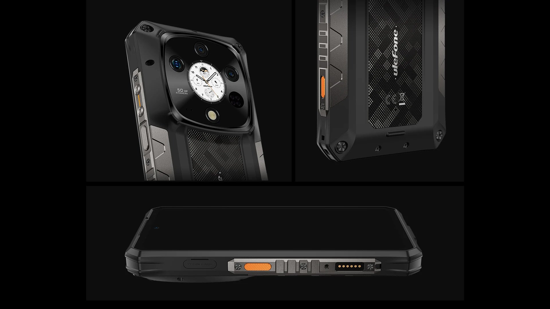 Ulefone Armor 28 Pro 5G AI Rugged Phone 6.67”AMOLED 64MP Smartphone 120W MTK Dimensity 7300 10600mAh 512GB ROM Mobile phone