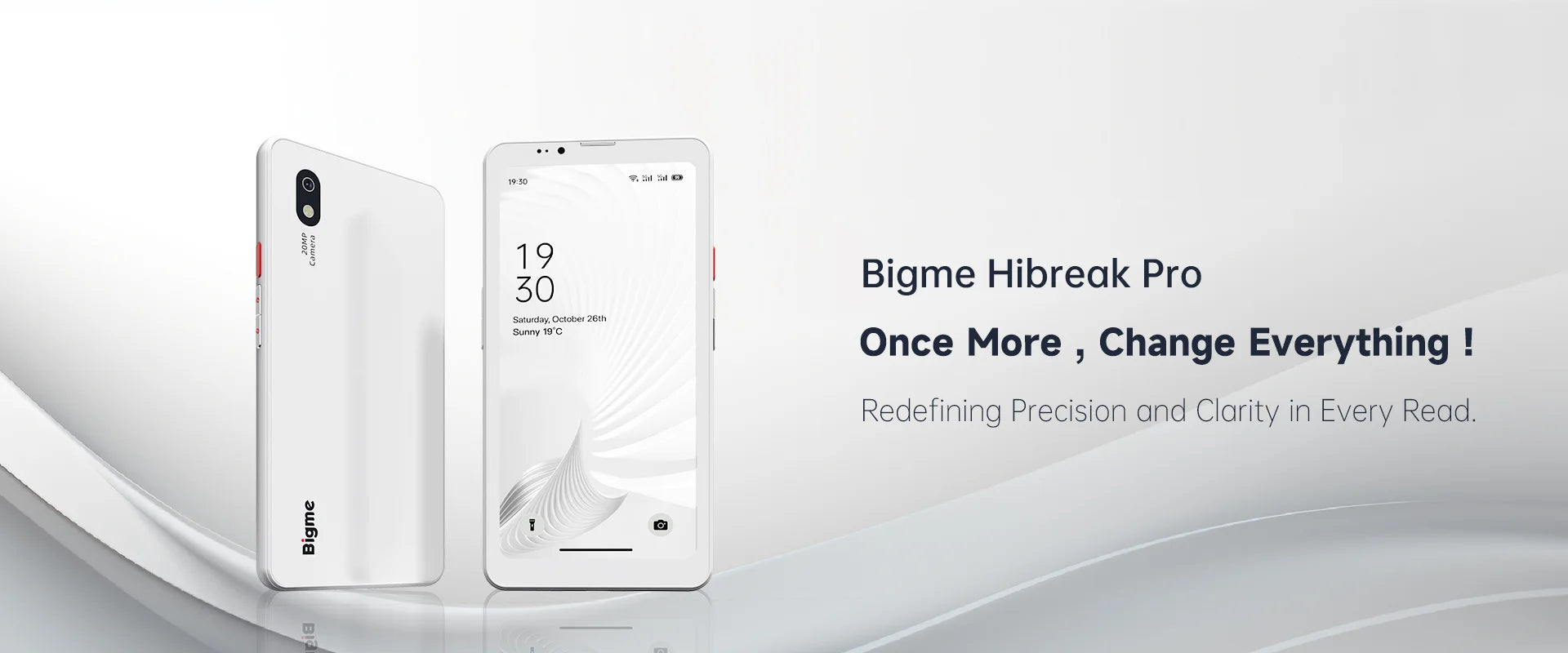 BIGME Hibreak Pro ebook reader, 6.13'' B&W E-ink screen Electronic book, 300PPI Android 14 OS 8GB+256GB ereader tablet with NFC