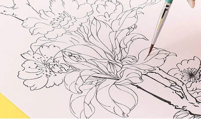 4/5/10pcs Miniature Hook Line Pen art painting brushes weasel hair paint brush gouache watercolor oil paint artists Hand Painted