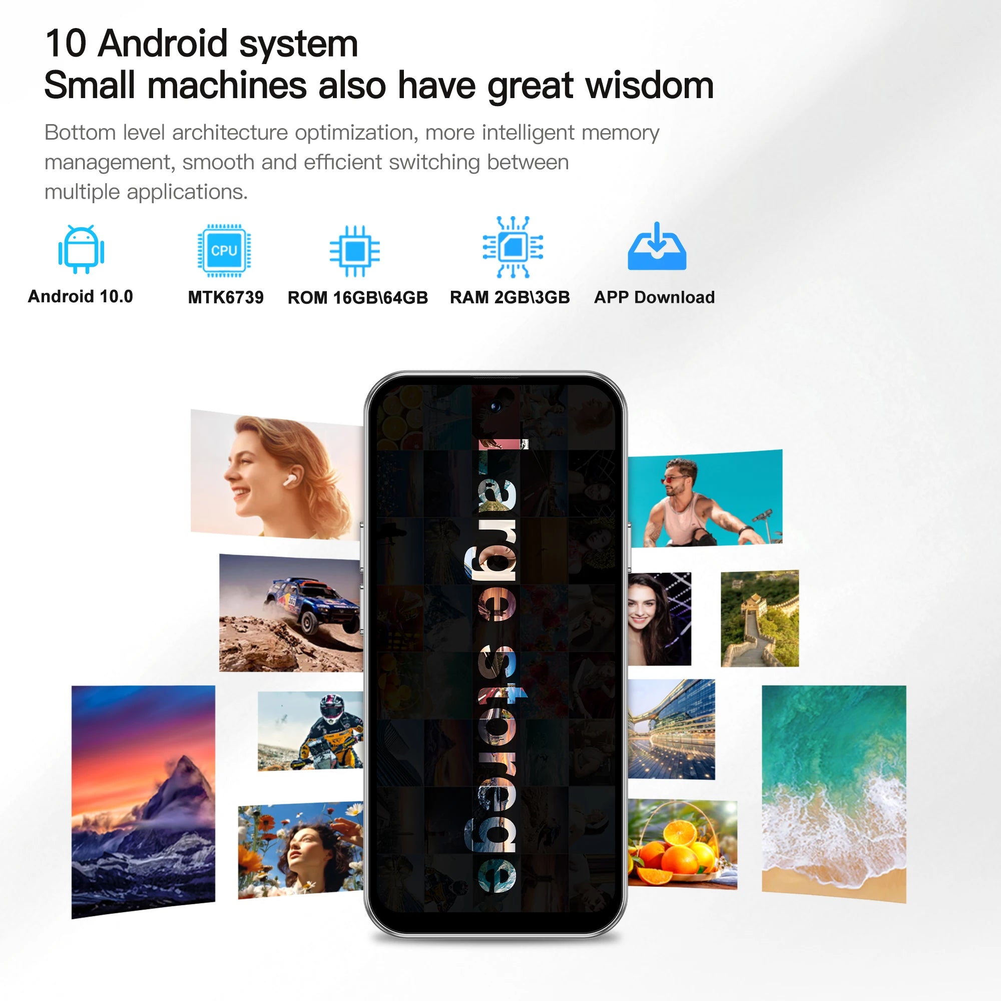 SERVO S45 Pro mini Smartphone Dual SIM Card Android 10.0 4.0'' HD 2000mAh Battery WIFI Bluetooth 4G Small Mobile Phone