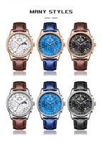 LIGE Retro Elegant Quartz Women's Wristwatches Simple Diamond Dial Fashion Casual Outdoor Date Waterproof Moon Phase Woman Watch