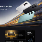 POCO X8 Pro 5G,NFC,Dimensity 8500-Ultra,6.59 inches,120 Hz,50 MP camera, 6500 mAh, IP68 resistance to dust and water