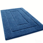 Homaxy Double Frame Velveteen Bathroom Mat Floor Mat Indoor Non Slip Door Mat Dirt Trap Absorbs Water Comfortable Bathroom Mat