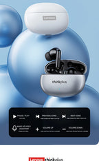 Lenovo Thinkplus XT88 in Ear Bluetooth Earphones with Dual Microphones, Stereo Noise Reduction, Bass HIFI Touch Earbuds