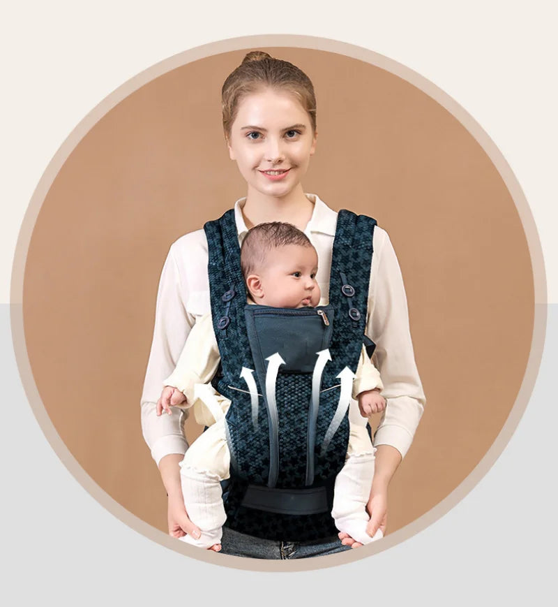 Egobaby Omni Breeze Baby Carrier All Carry Positions Breathable Mesh with Enhanced Lumbar Support & Airflow (7-45 Lb)