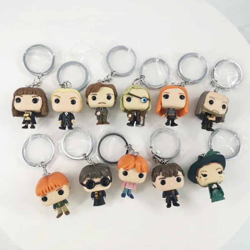 Funko Pocket Keychain Toy Hermione Granger Dobby Dumbledore Malfoy Ginny Ron Hedwig Snape Voldemort Luna Pocket Pop Key Ring Toy