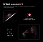 Cubot P90 Smartphone Android 15 24(12+12)GB + 256GB 6.88 "120Hz G100 64MP+16MP 5100mAh Mobile Phone NFC Face ID Fingerprint