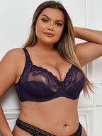 New Plus Size Bras for Women Underwear Super Thin Sexy Lace Brassiere