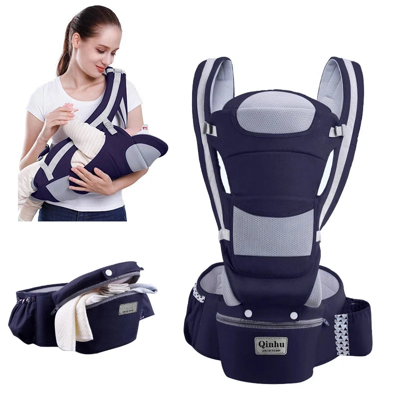Newborn Ergonomic Baby Carrier Backpack Infant Baby Hipseat Carrier Front Facing Ergonomic Kangaroo Baby Wrap Sling Travel Main image