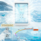 E-ACE 4L Car Refrigerator Mini Fridge Freezer Car & Home Use Portable Compressor Cooler Ice Box for Camping Summer Essential