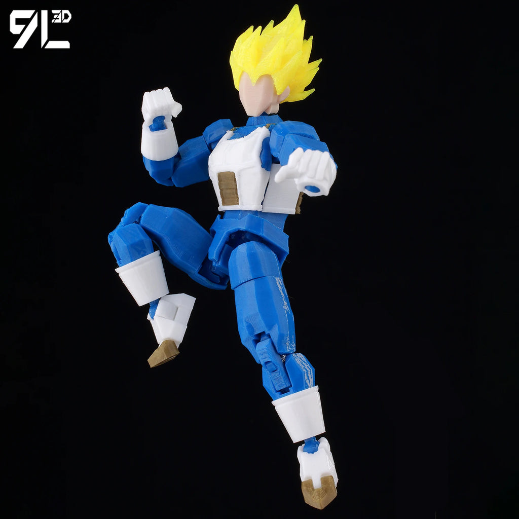 9L3D Printed Dragon Ball Son Goku Vegeta Beerus Frieza Anime Lucky13 Dummy13 Titan13 Action Figures Multi-Jointed Movable Toys