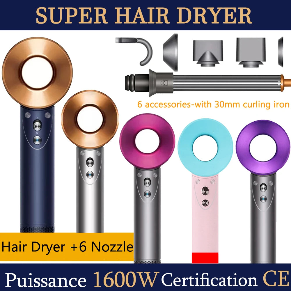 SenCiciMen Professinal Hair Dryer Negative Ion Blow Dryer Quick Dry Leafless Hairdryer Salon Home Constant Temperature Hair Care Main image