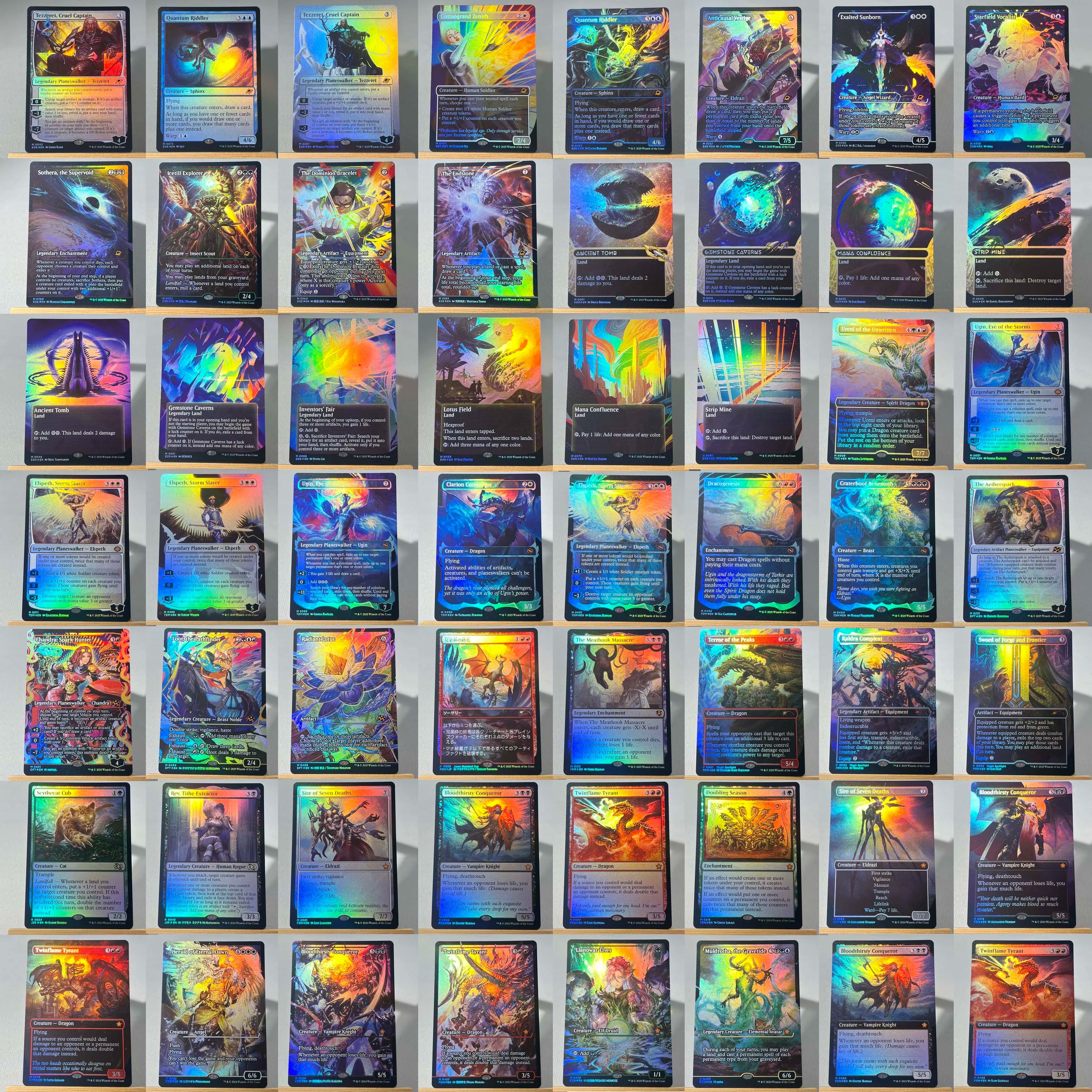 Whole Set TCG Cards for Home Play Proxy magical power9 beta fetch lands VMA dual  shock land The One Ring gathering Sol Ring Secondary image