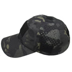 1pcs New Men Camouflage Baseball Cap Breathable Sunscreen Hat Outdoor Sports Hunting Hiking Camping Beach Fishing Sun Hat