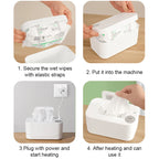 Baby Wipes Heater Wet Towel Dispenser Thermostat Warmer Tissue Paper Case Napkin Electric Heating Insulation Storage Box Holder