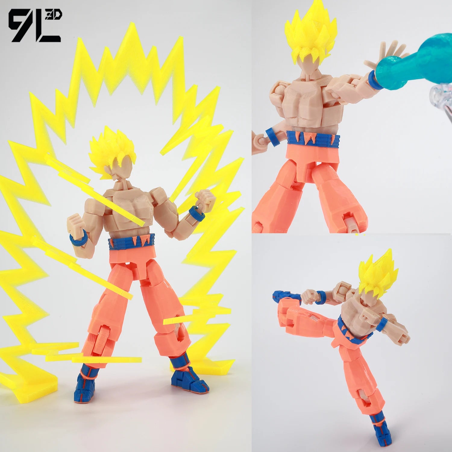 9L3D Printed Dragon Ball Son Goku Vegeta Beerus Frieza Anime Lucky13 Dummy13 Titan13 Action Figures Multi-Jointed Movable Toys