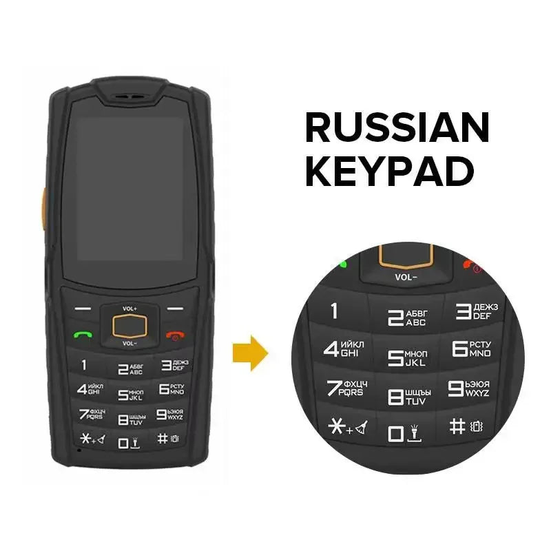 AGM M7 2+16G Volte Android Feature Phone Waterproof Touch Screen 2500mAh Cellphone with English Russian Keyboard