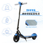 Vankel 6.5-inch Kids Electric Scooter for Boy & Girls with Bluetooth Rainbow Lights 8-10km Range LCD Display Children Scooter